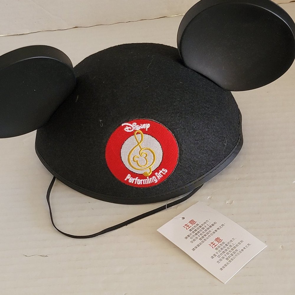 Tag Disney Performing Arts Hat Cap Black Mickey Mouse Ears Adult 56cm